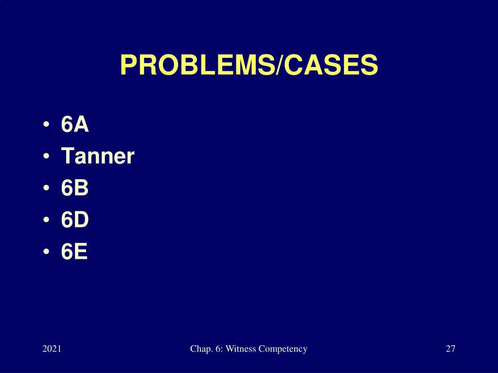 problems cases 1