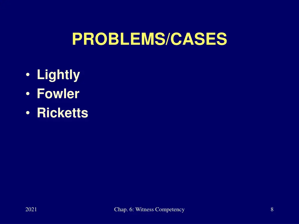 problems cases