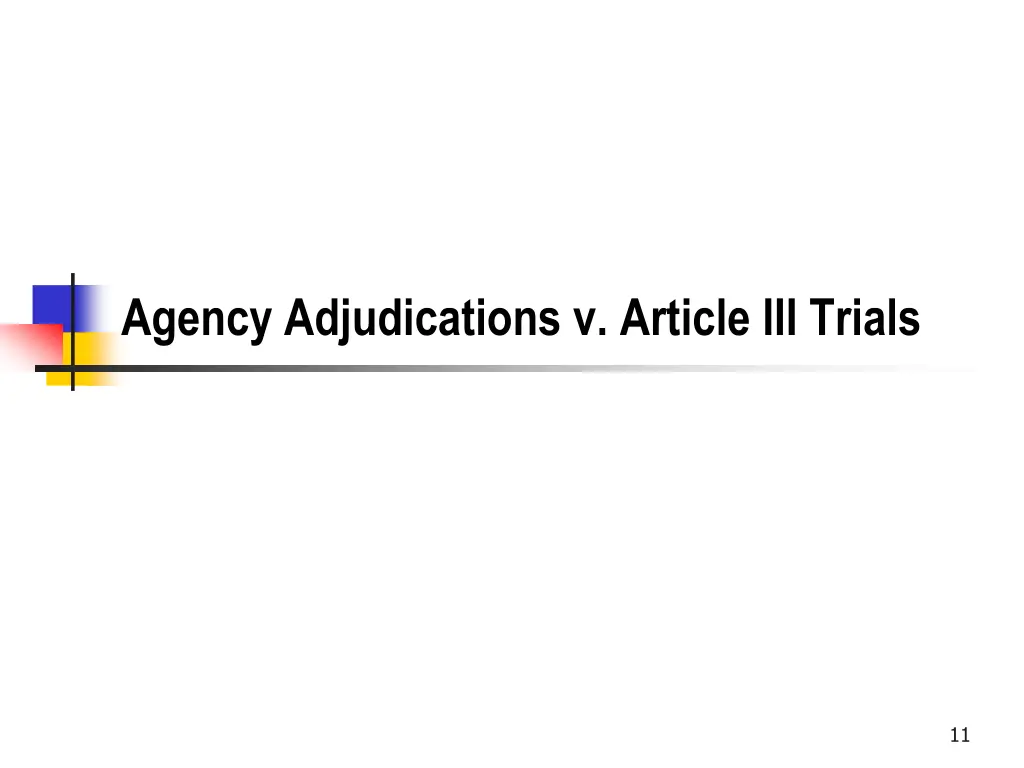 agency adjudications v article iii trials