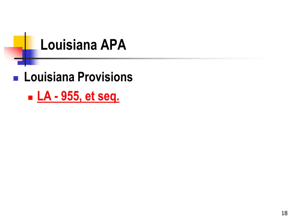 louisiana apa