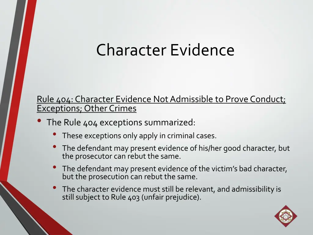 character evidence 4