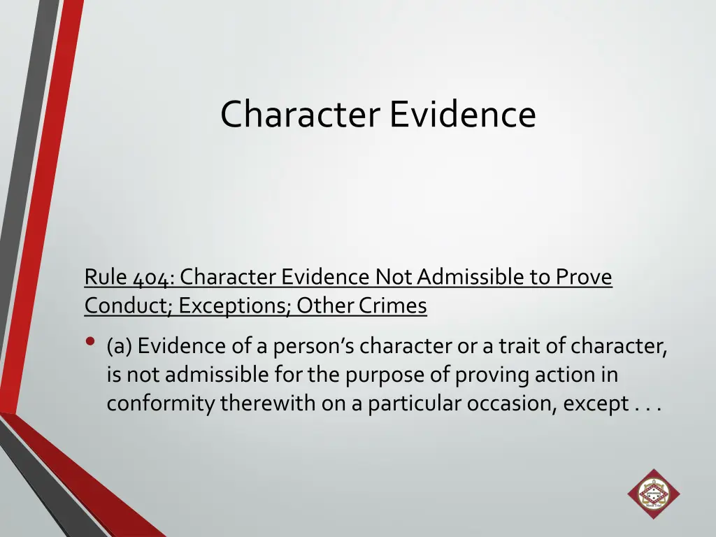 character evidence