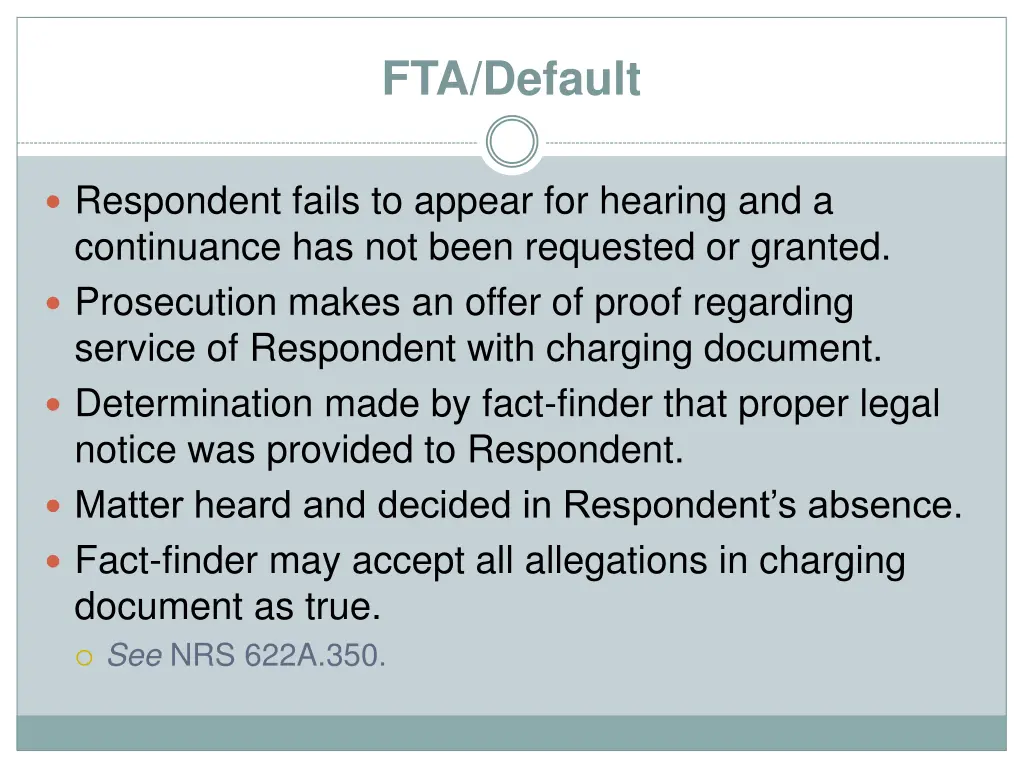 fta default