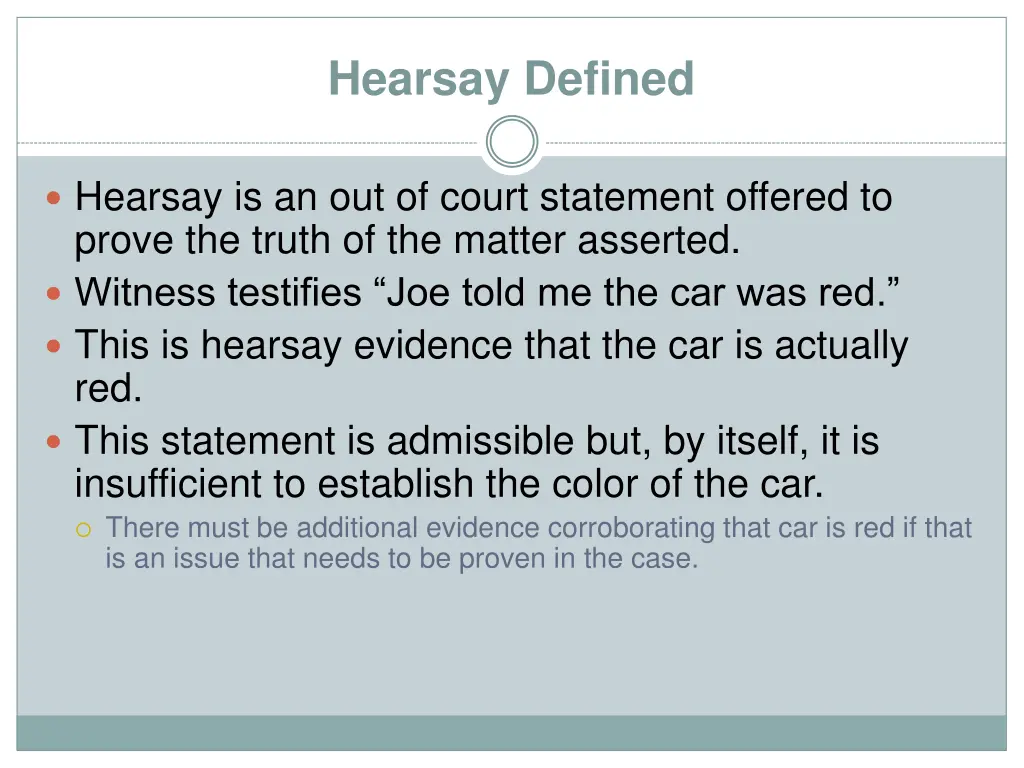 hearsay defined