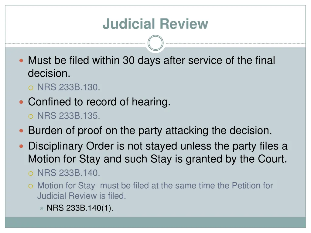 judicial review