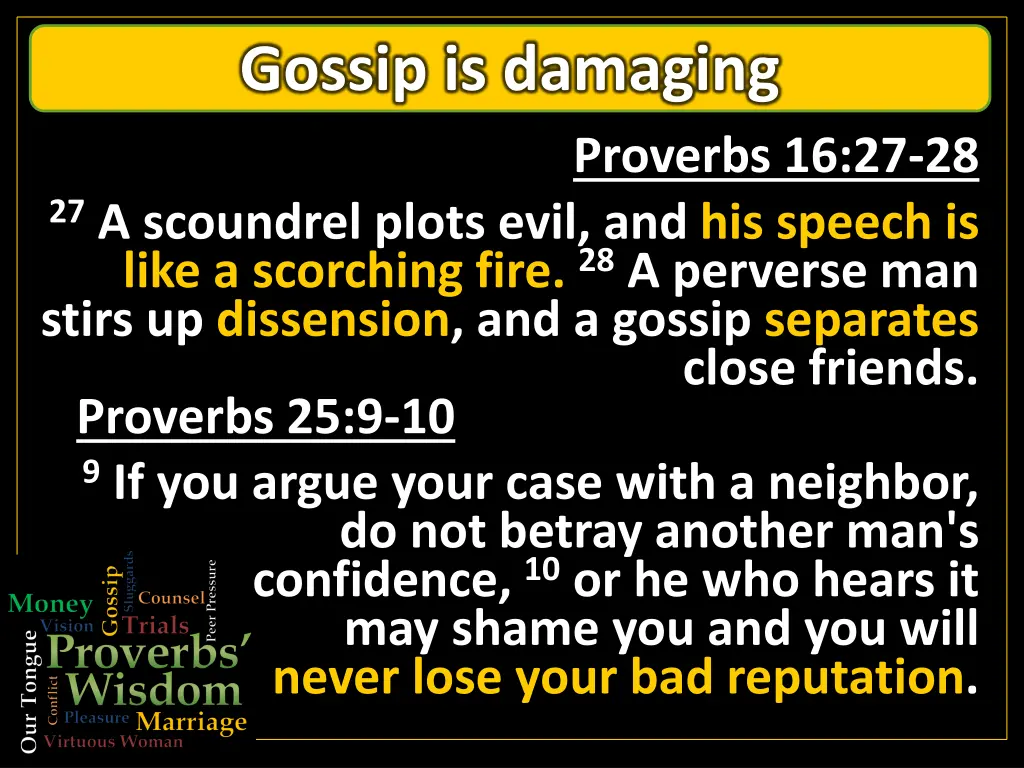 gossip is damaging