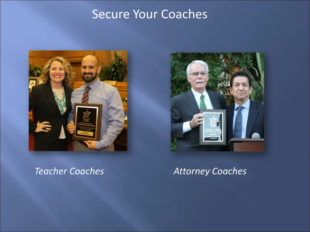 secure your coaches