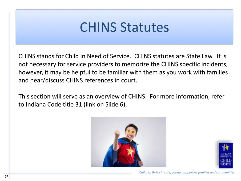 chins statutes