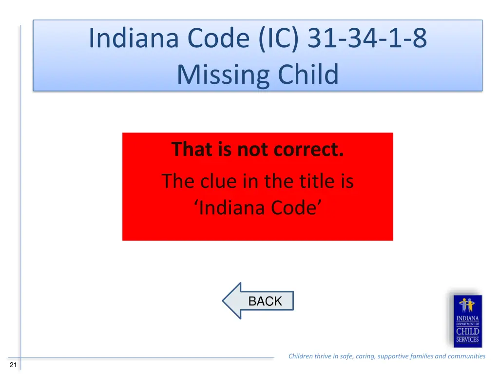 indiana code ic 31 34 1 8 missing child 1