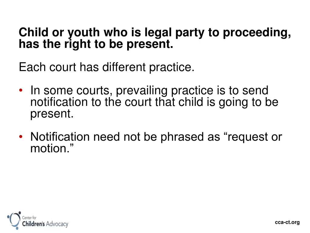 child or youth who is legal party to proceeding