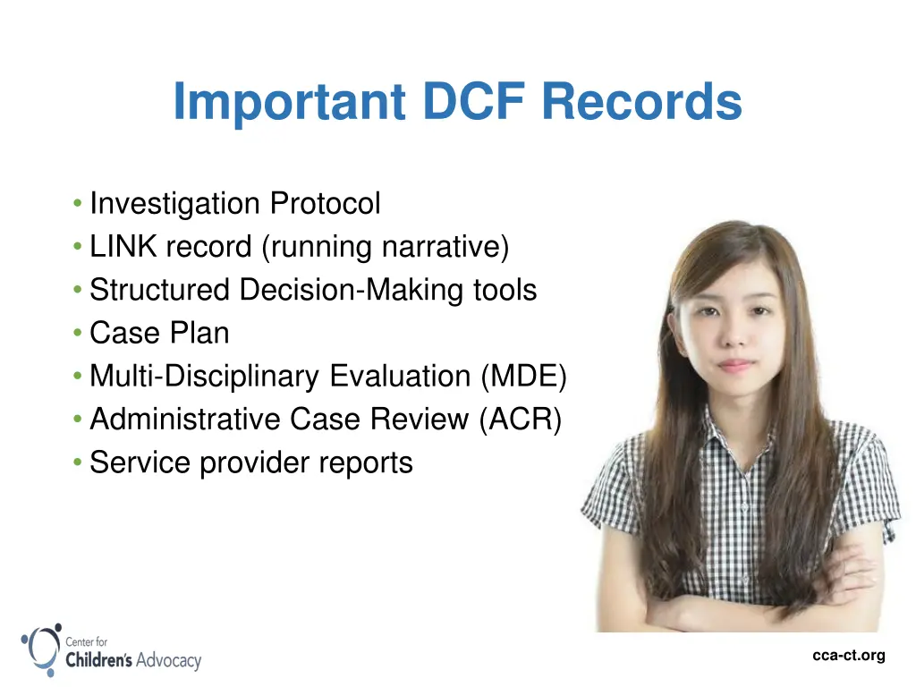 important dcf records