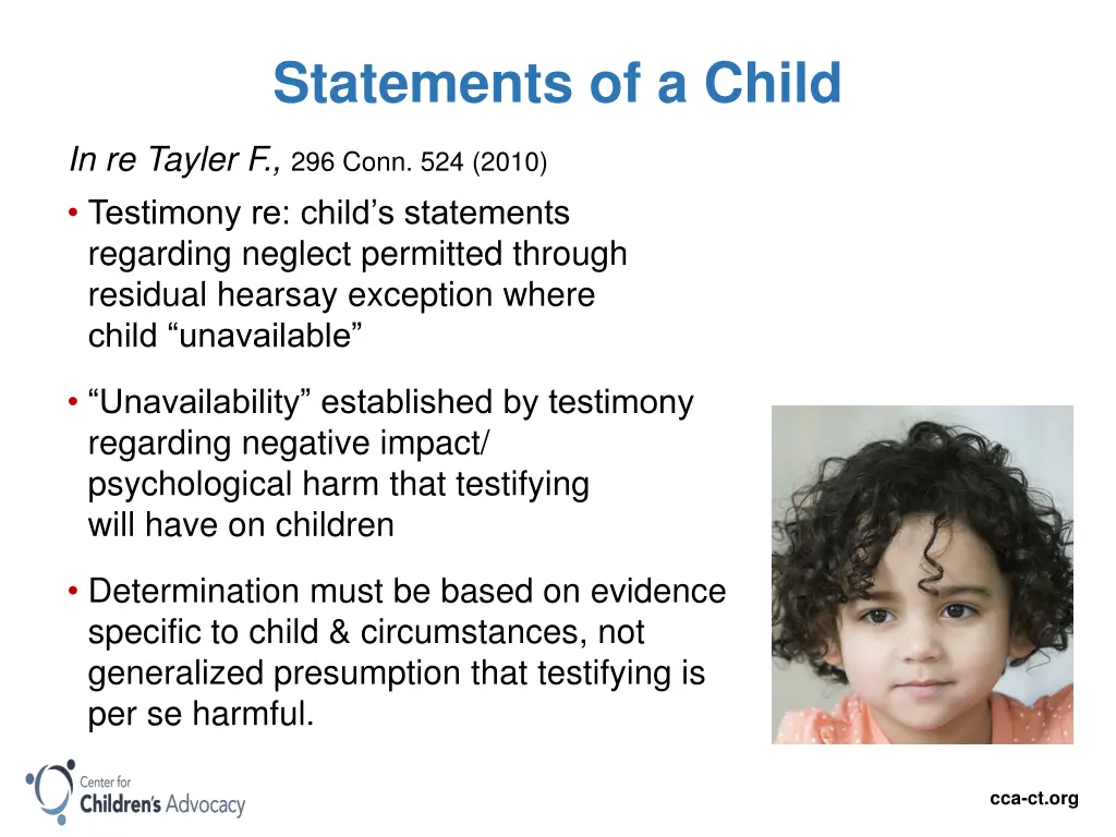 statements of a child