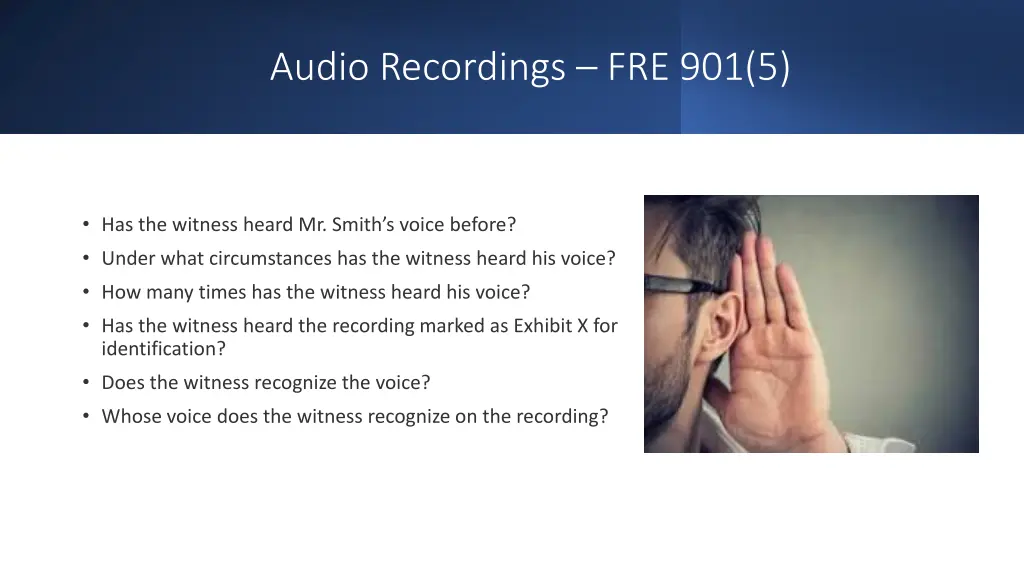 audio recordings fre 901 5