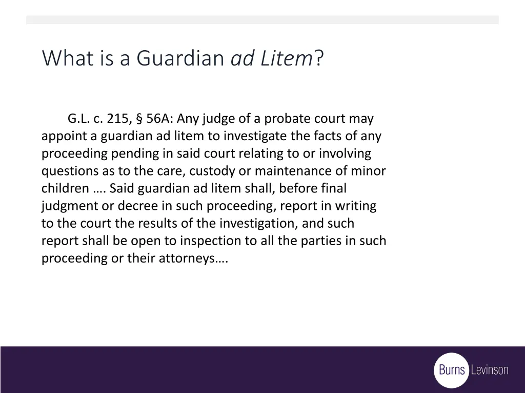 what is a guardian ad litem