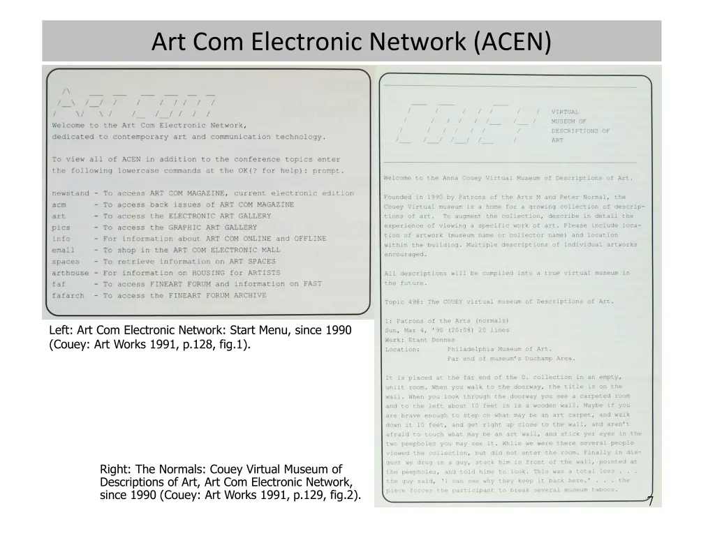 art com electronic network acen