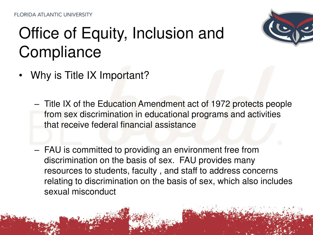 office of equity inclusion and compliance