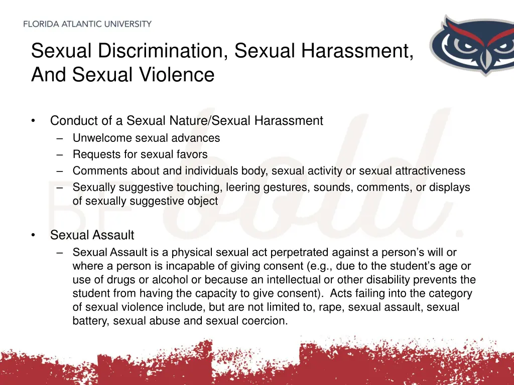 sexual discrimination sexual harassment