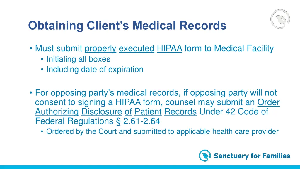 obtaining client s medical records