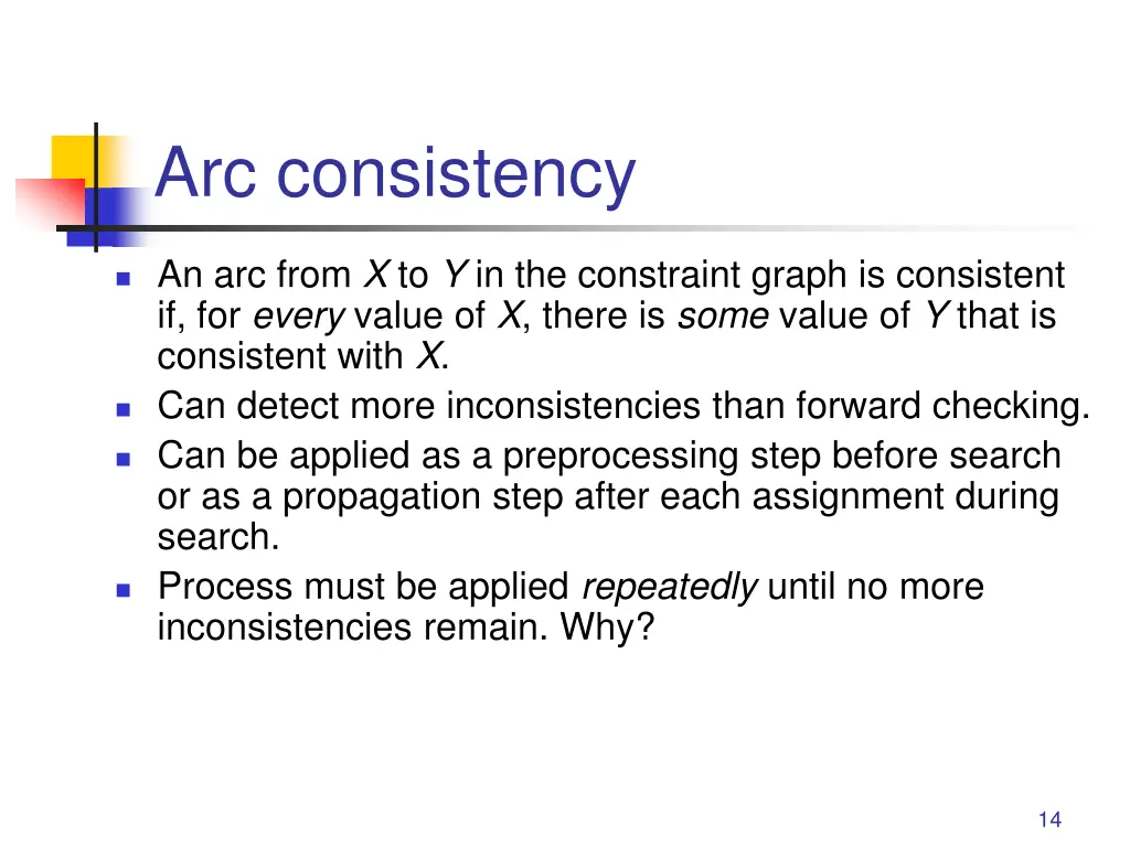 arc consistency