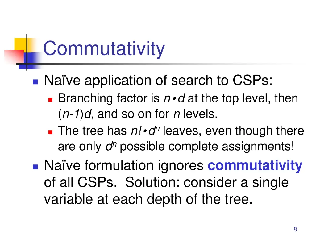 commutativity