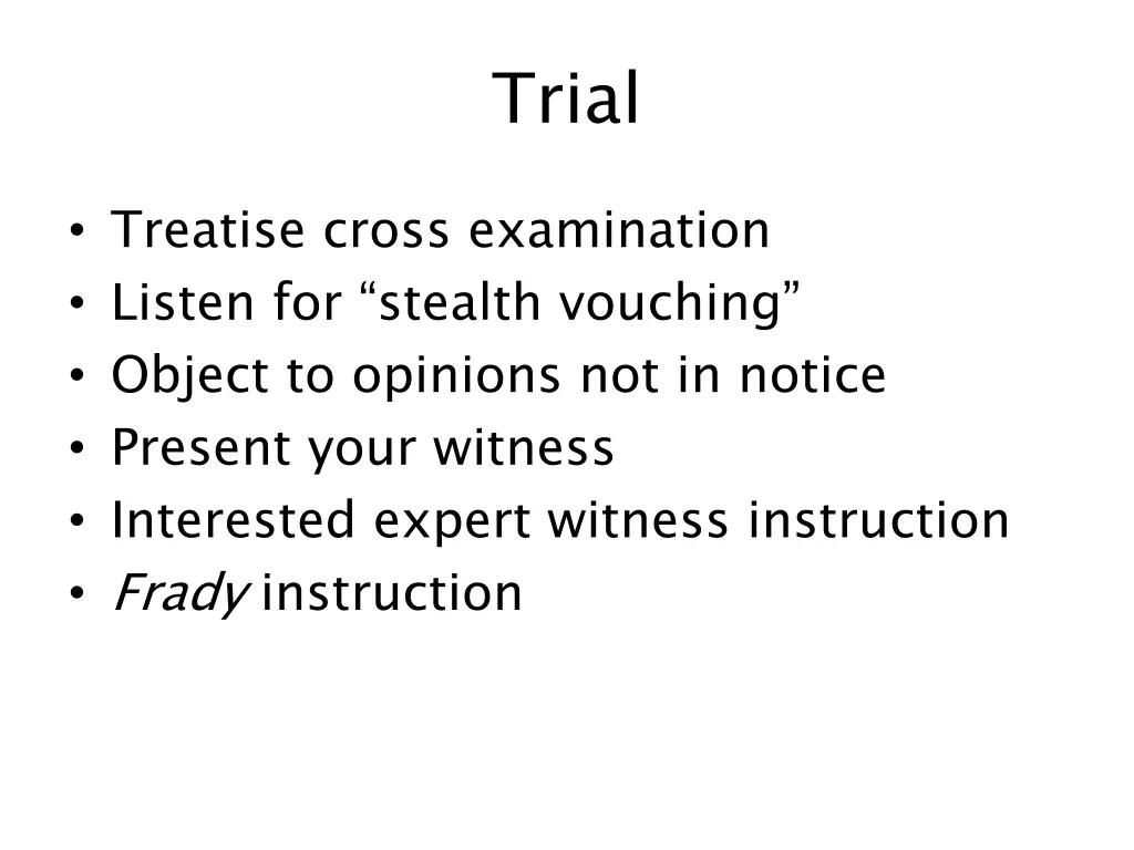 trial