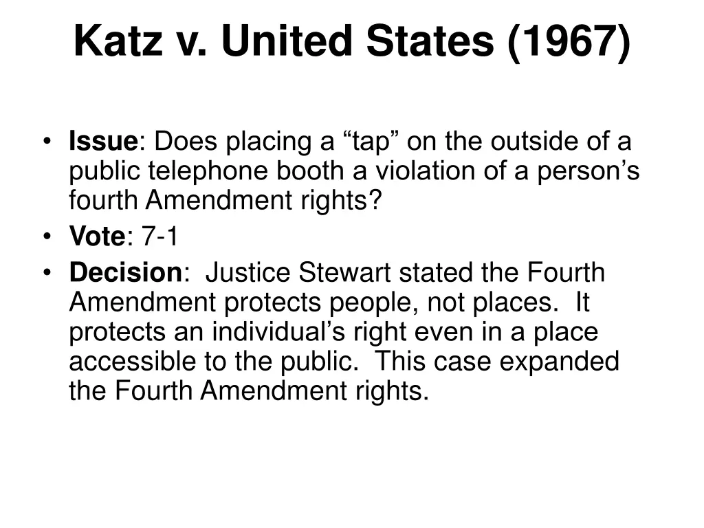 katz v united states 1967