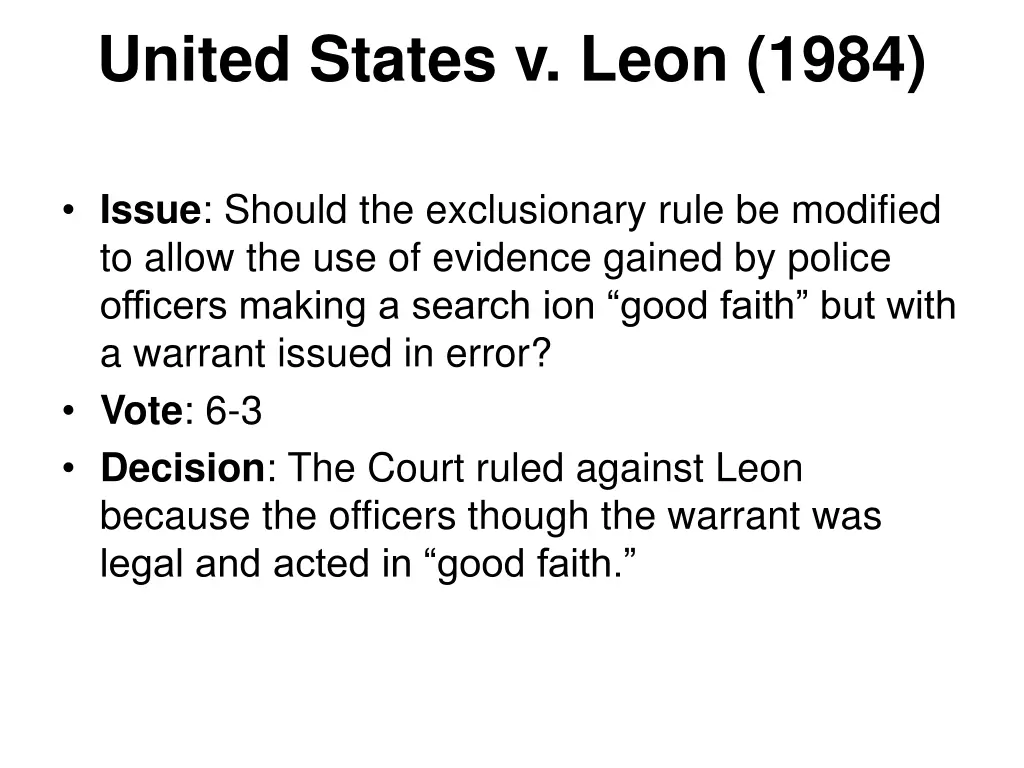 united states v leon 1984