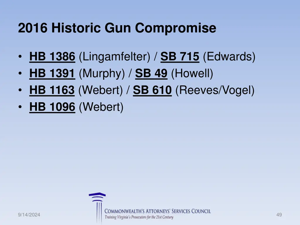 2016 historic gun compromise