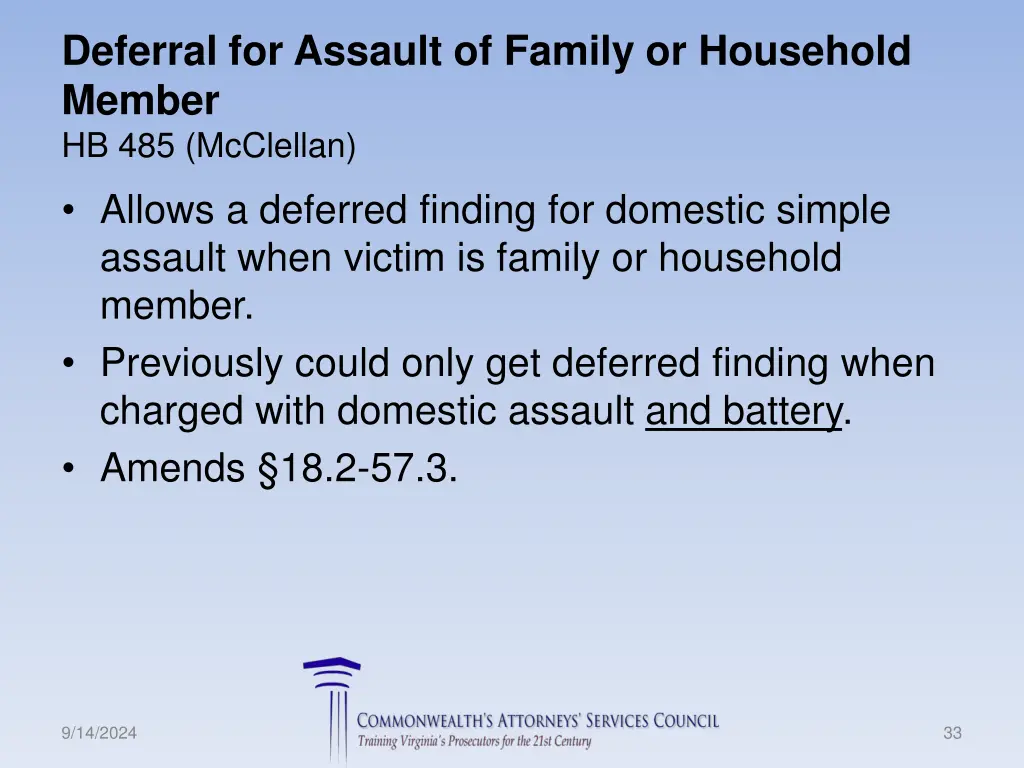 deferral for assault of family or household