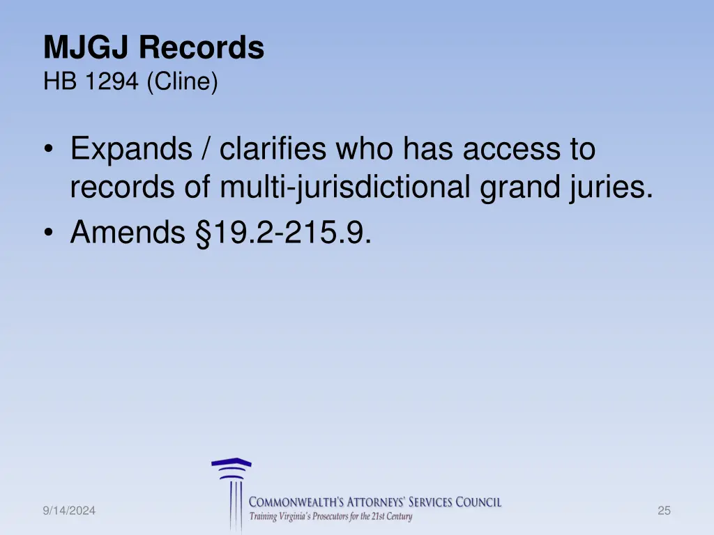 mjgj records hb 1294 cline