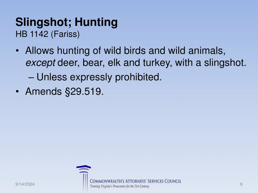 slingshot hunting hb 1142 fariss