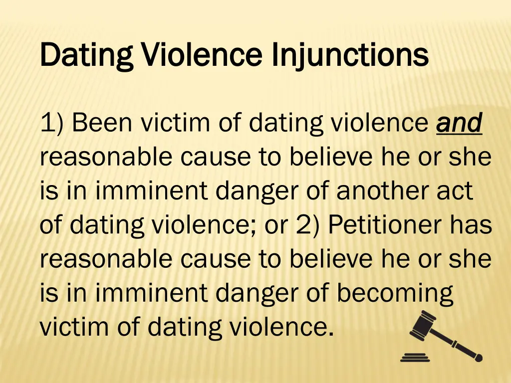 dating violence injunctions dating violence 1