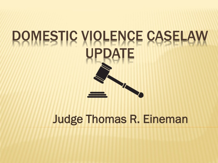 domestic violence caselaw update