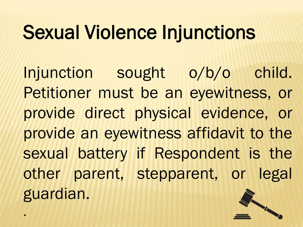 sexual violence injunctions sexual violence 1