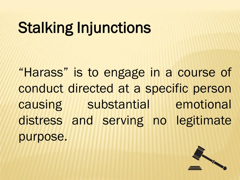 stalking injunctions stalking injunctions 1