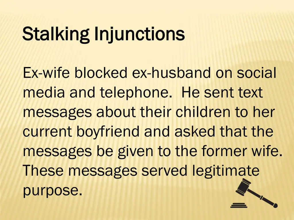 stalking injunctions stalking injunctions 12