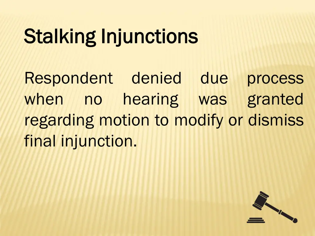 stalking injunctions stalking injunctions 14