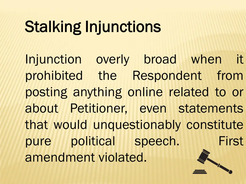 stalking injunctions stalking injunctions 16