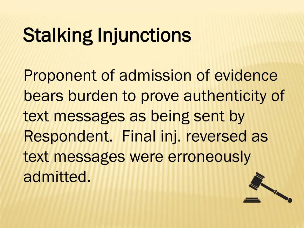 stalking injunctions stalking injunctions 18