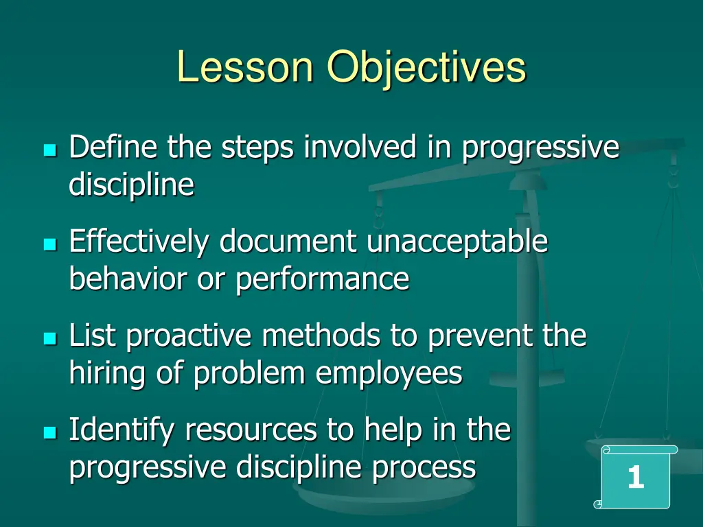 lesson objectives