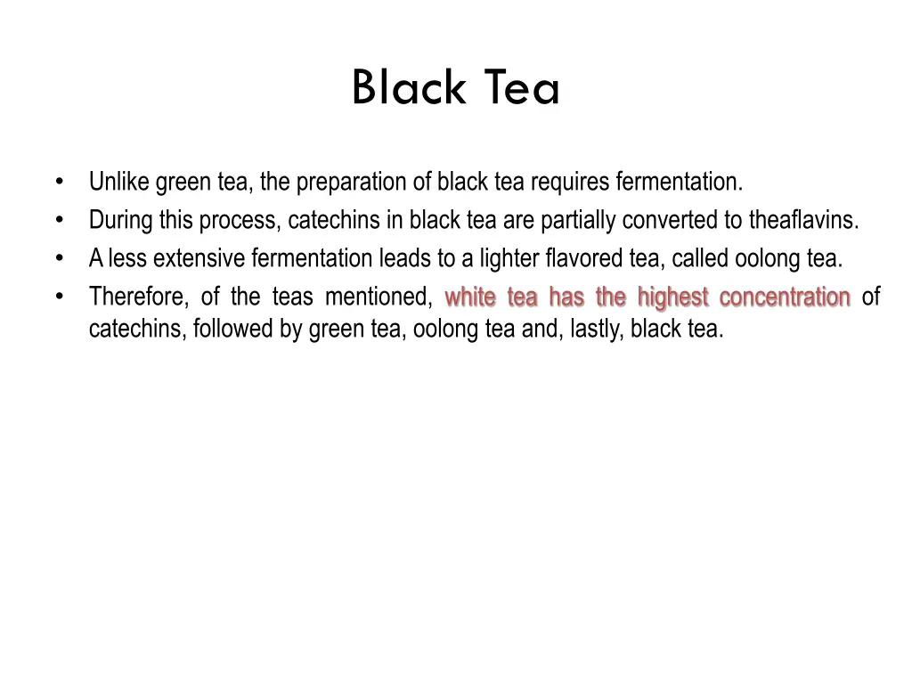 black tea