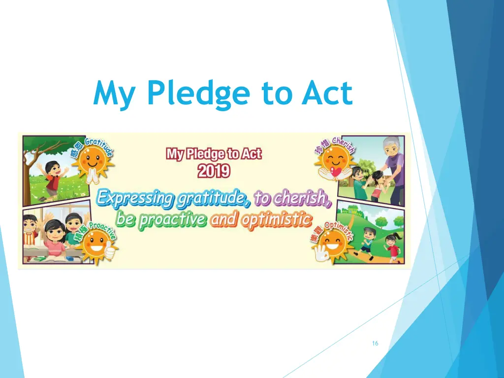 my pledge to act