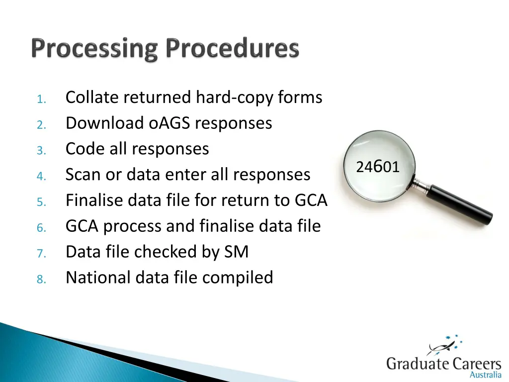 collate returned hard copy forms download oags