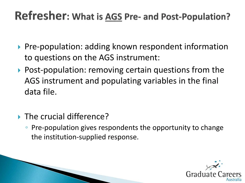 pre population adding known respondent