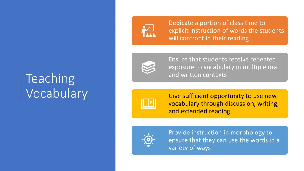 dedicate a portion of class time to explicit