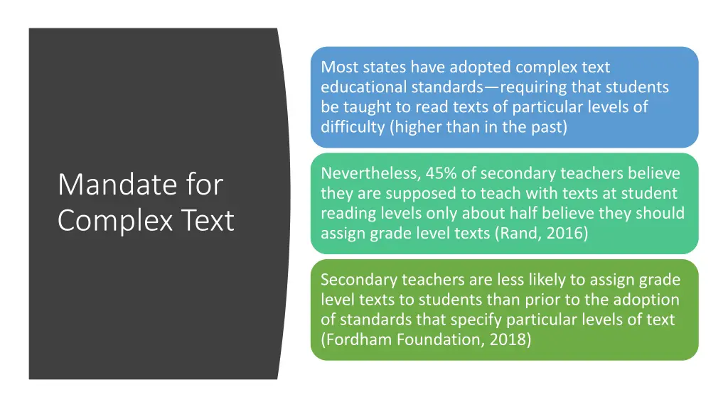 most states have adopted complex text educational