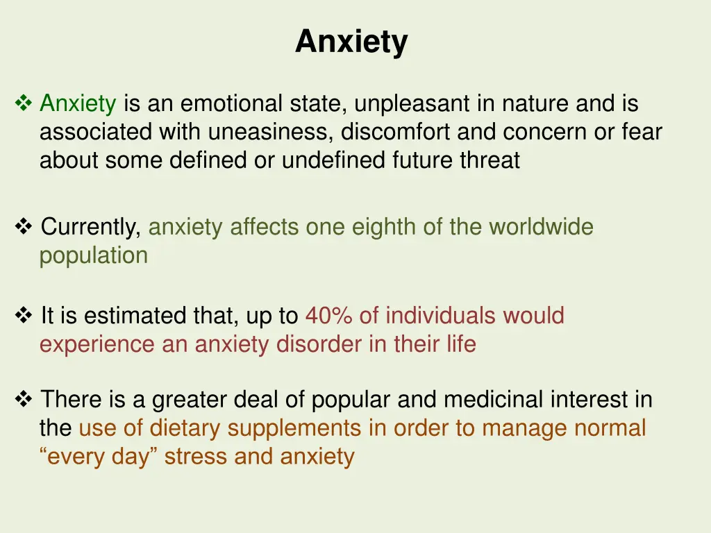 anxiety