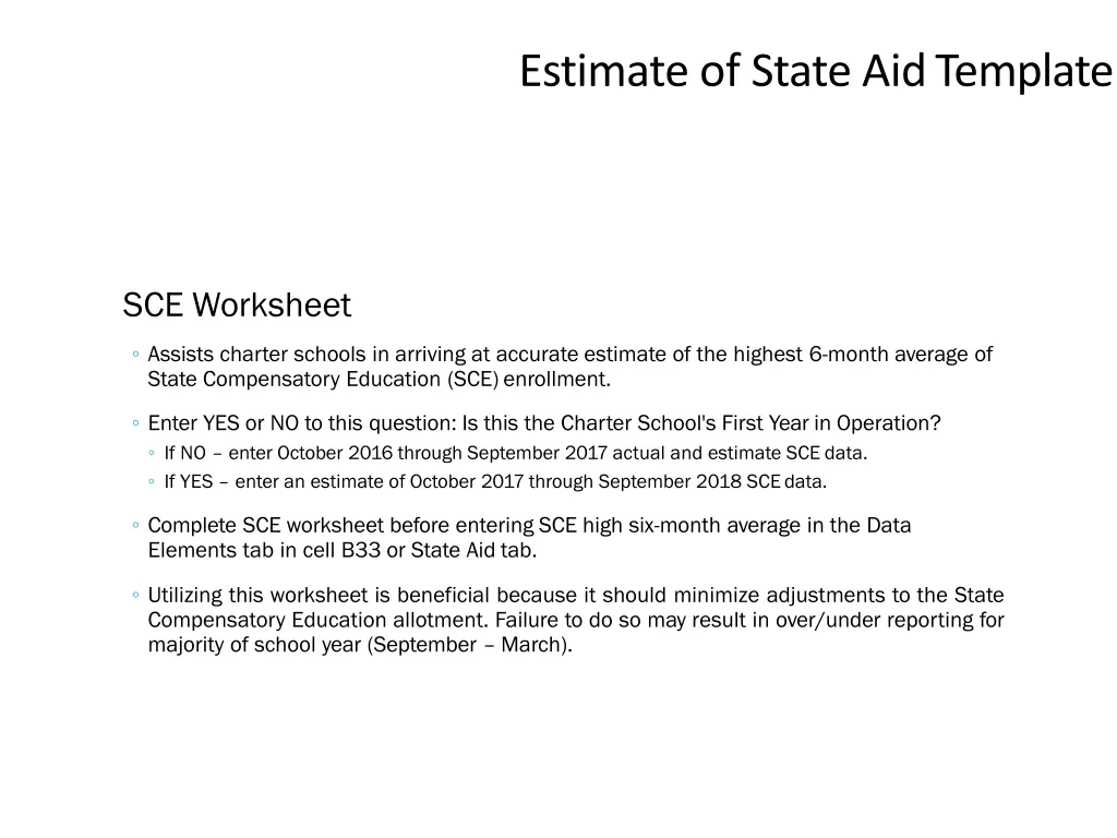 estimate of state aid template 3