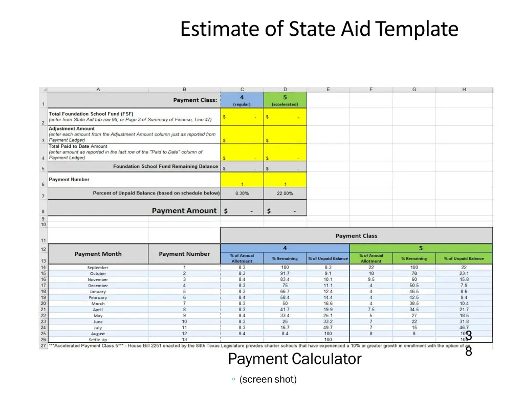 estimate of state aid template 8