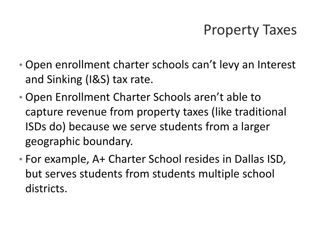 property taxes